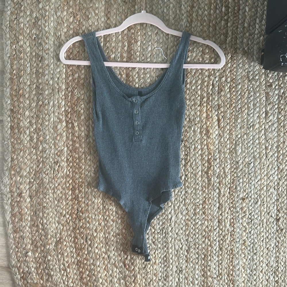 Gray bodysuit